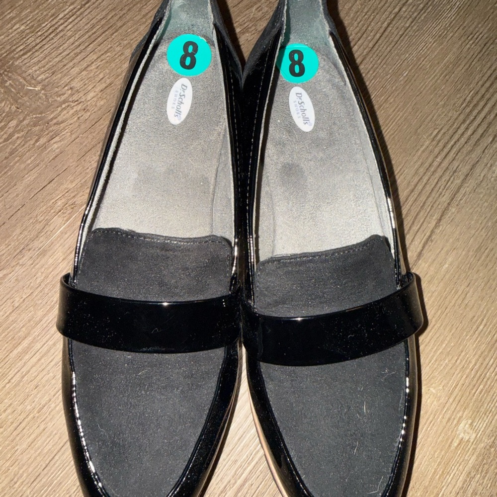 Dr. Scholl's Black Patent Leather Loafers